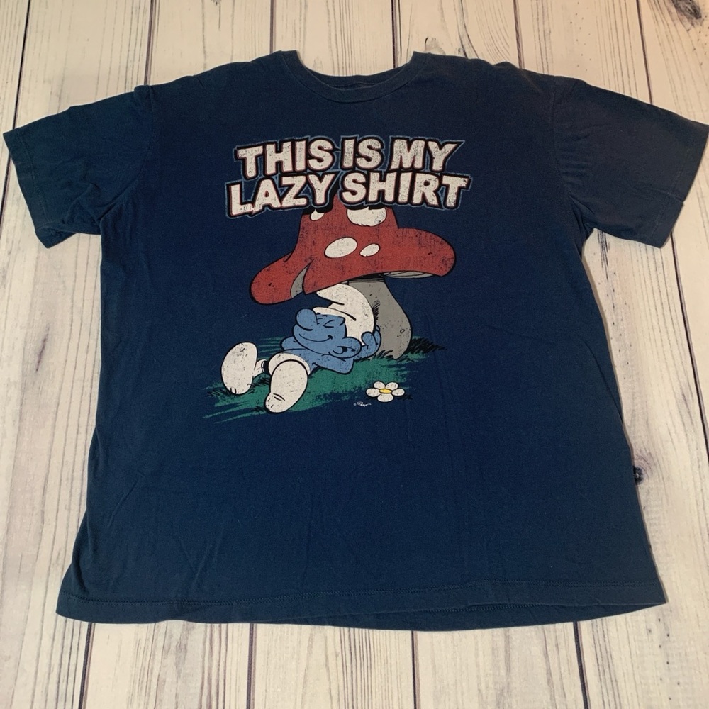 Smurfs Lazy Shirt with Mushroom